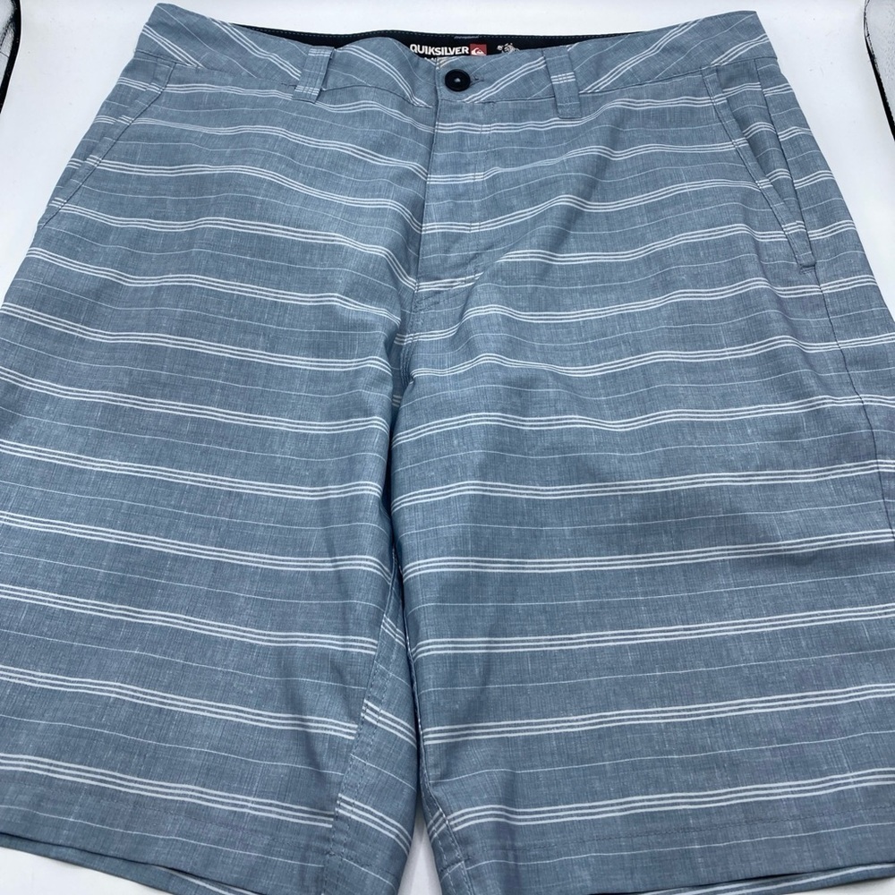 Quicksilver Amphibian Hybrid Shorts Gray Mens 4 way Stretch Chino Dry Flight 33